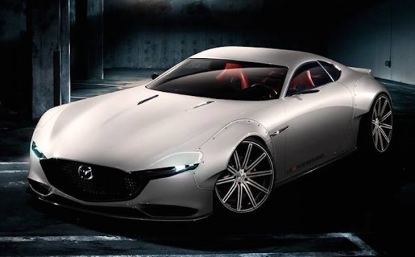 Mazda RX Vision LB 600x372 at Mazda RX Vision Rendered in Liberty Walk Guise