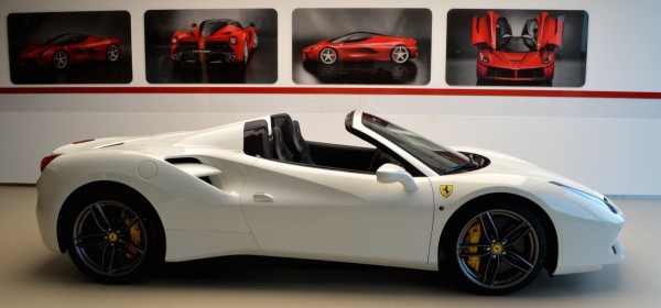 Bianco Avus Ferrari 488 Spider 0 600x280 at Le Magnifique: Bianco Avus Ferrari 488 Spider