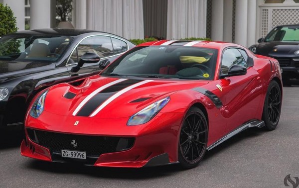 Ferrari F12tdf Zurich 0 600x378 at Uniquely Specced Ferrari F12tdf Spotted in Zurich