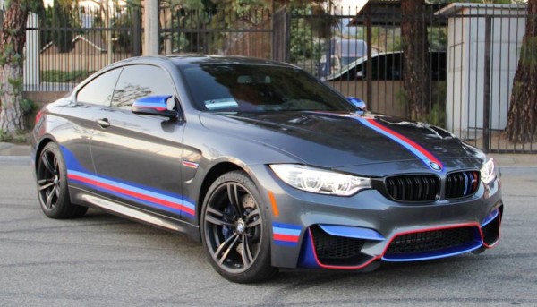 BMW M4 M Stripe 0 600x343 at BMW M4 with M Stripes Is for Bimmer Devotees