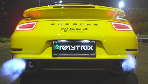 Armytrix Porsche 991 Turbo S 600x341 at Soundcheck: Armytrix Porsche 991 Turbo S