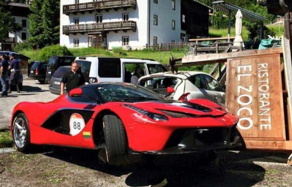 LaFerrari Wrecked new 0 600x386 at Special LaFerrari Wrecked in Freak Accident