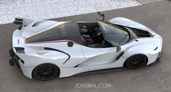Ferrari FXX K Aperta 600x325 at Rendering: Ferrari FXX K Aperta