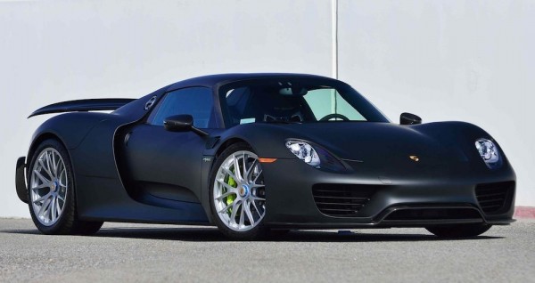 Matte Black Porsche 918 Mecum 0 600x318 at Up for Grabs: Matte Black Porsche 918
