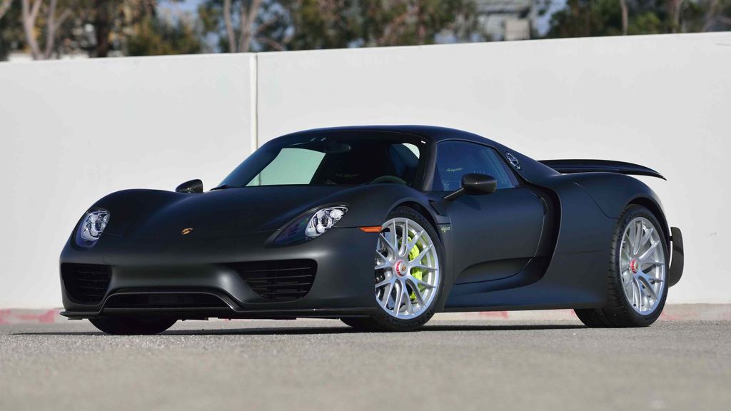 Up for Grabs: Matte Black Porsche 918  Motorward