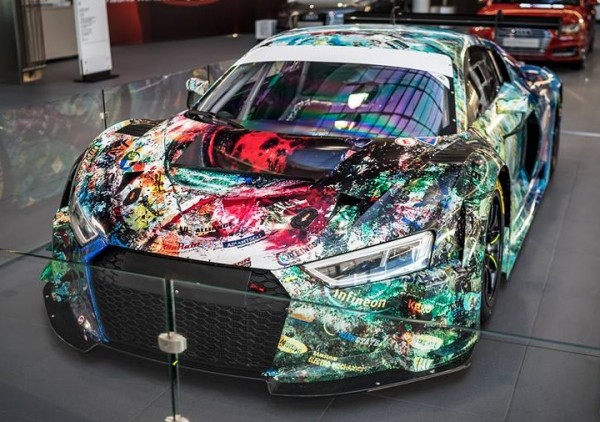 Audi R8 LMS Art Car 0 600x422 Audi R8 LMS Art Car 0 600x422 at Audi R8 LMS Art Car Shows Up at AFN