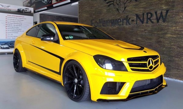 Mercedes C Coupe Black 0 600x359 at Mercedes C Coupe Black Series Conversion by NRW