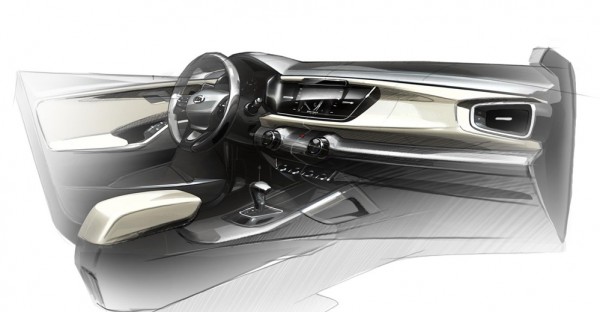 New Kia Rio Teased 2 600x312 at New Kia Rio Teased for Paris Debut