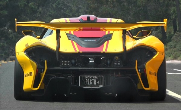 p1 gtr street 600x366 at McLaren P1 GTR Filmed Cruising in California