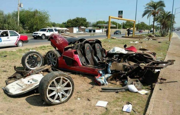 Koenigsegg CCX Demolished 0 600x385 at Custom Koenigsegg CCX Demolished in Mexican Crash