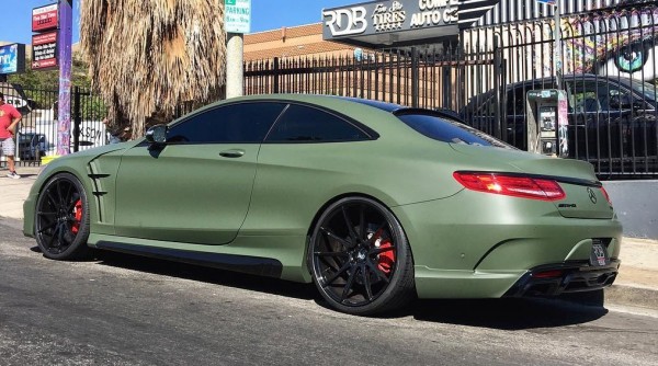 Wald Mercedes S63 Coupe Matte Green-2