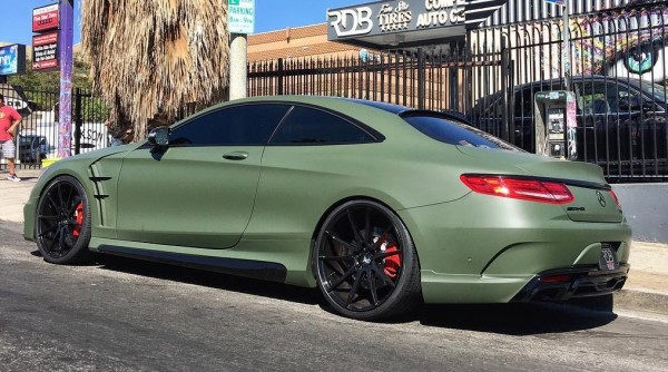 Wald Mercedes S63 Coupe Matte Green 2 600x334 at Wald Mercedes S63 Coupe in Matte Green