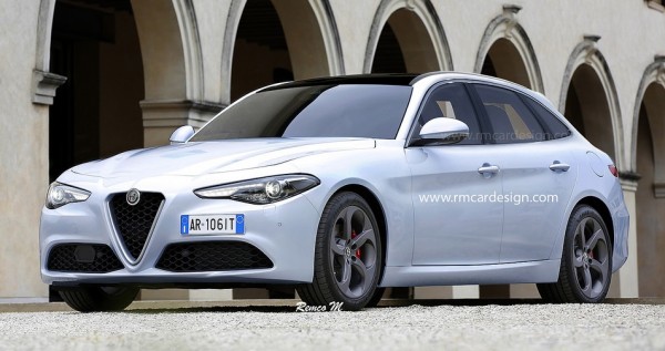 Alfa Romeo Giulia Sportwagon 2 600x317 at Rendering: Alfa Romeo Giulia Sportwagon