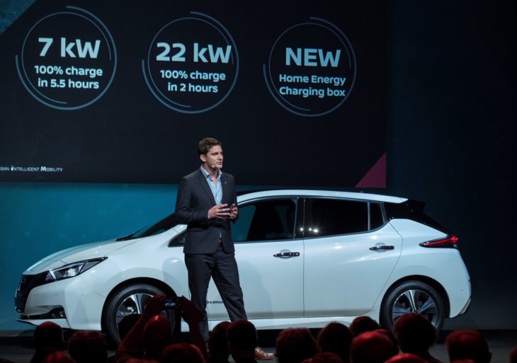 426206423 Nissan unveils electric ecosystem at Nissan Futures 3 0 730x513 at 2018 Nissan LEAF Makes European Debut at Futures 3.0 Conference
