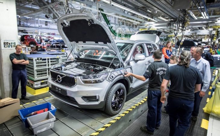 2018 Volvo XC40 Production 1 730x453 at 2018 Volvo XC40 Production Begins in Ghent