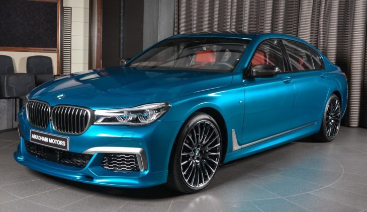bmw m760li individual long beach blue top 730x421 at BMW M760Li Individual Looks Dapper in Long Beach Blue