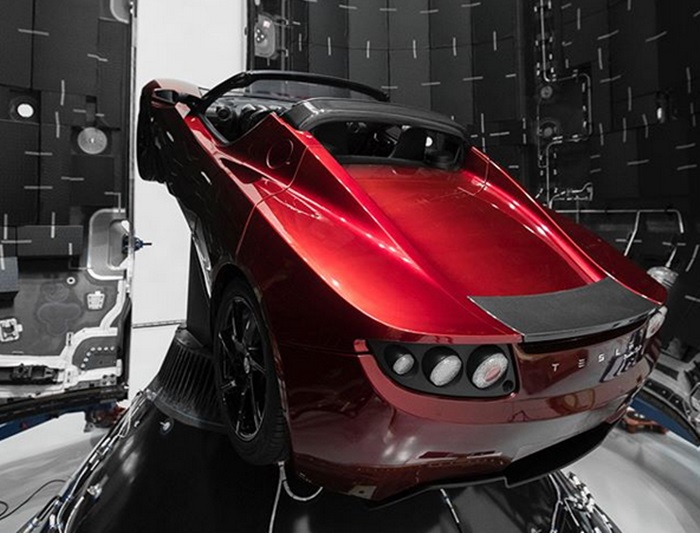tesla roadster mars 1 at Elon Musk Is Sending His Tesla Roadster to Mars