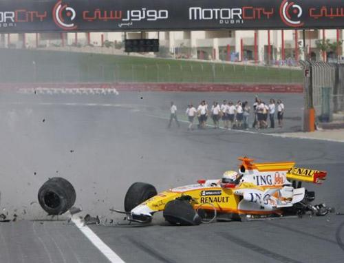 formula 1 crashes. Mohammed Bin Sulayem now as F1