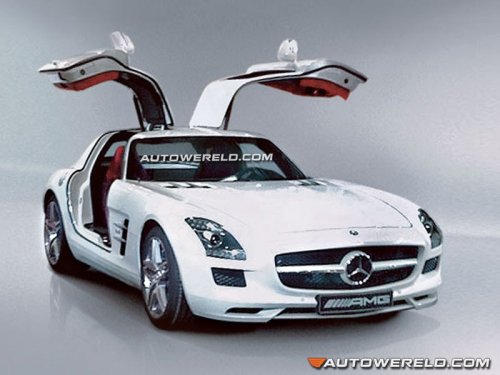 Apparently this is the first official picture of the Mercedes SLS AMG 