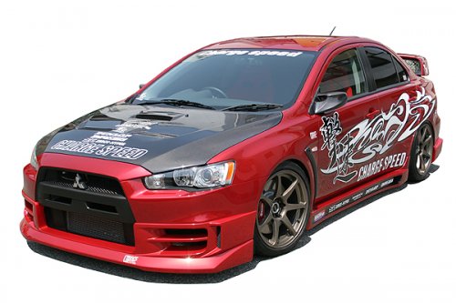 Mitsubishi Lancer Evo X Black. CHARGESPEED MITSUBISHI LANCER