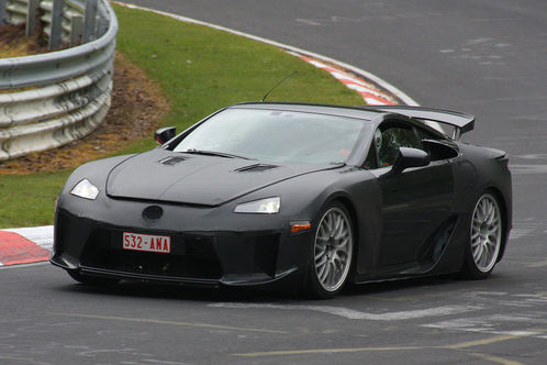 Spyshots Lexus LF A caught on the Ring lexus lfa spy 2