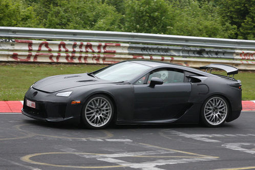 Spyshots Lexus LF A caught on the Ring lexus lfa spy 3