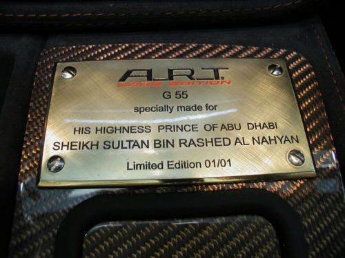 as55k yaas edition 3 at One off A.R.T Mercedes G55 for Prince of Abu Dhabi