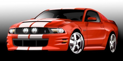 2010 ford mustang by 3dcarbon at 2009 SEMA: When Mustangs Attack!