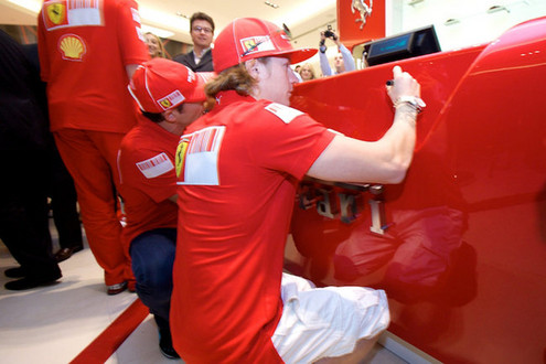 ferrari store dubai 3 at In Dubai: Worlds largest Ferrari store opening ceremony