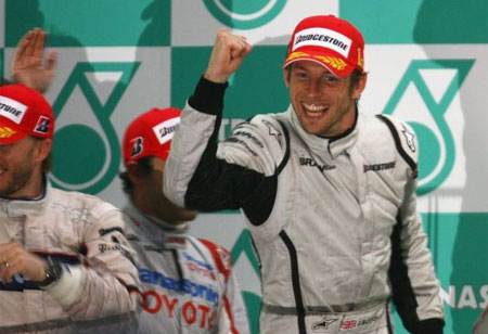 jenson button  at F1: Jensen Button is 2009 Formula1 World Champion