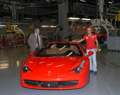 massa 458 italia at Video: Felipe Massa at Maranello with Ferrari 458 Italia