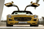 slsgf at Mercedes SLS AMG Desert Gold revealed in Dubai