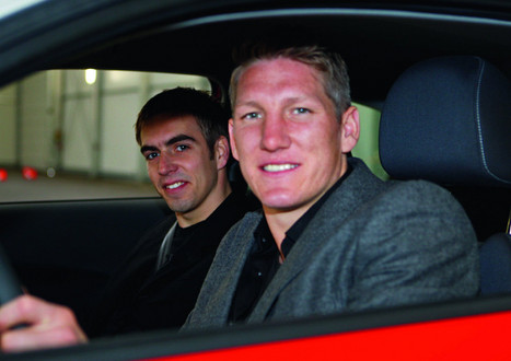 Audi A1 Driving at Audi A1 Test Drive By FC Bayern Footballers!