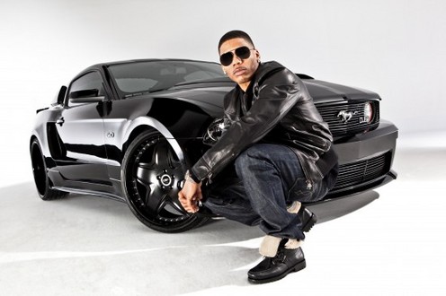 nelly mustang 1 at Rapper Nelly promotes 2011 Ford Mustang 5.0