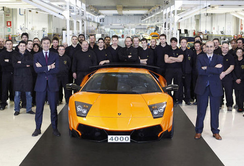 4000th Lamborghini Murcielago at 4,000th Lamborghini Murcielago Left Factory