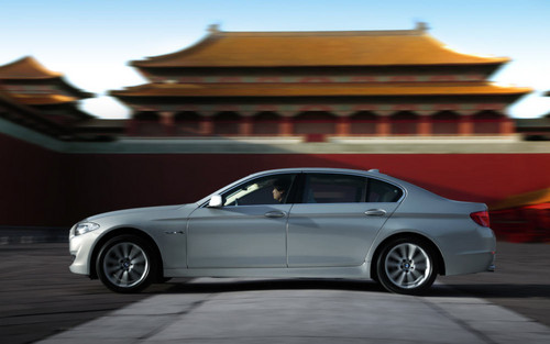 LWB 5 series at Long Wheelbase BMW 5 Series Sedan For China