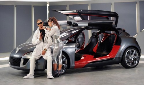 n dubz and renault megane coupe concept at Renault Megane Coupe Concept In N Dubz Music Video