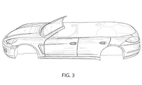 panamera convertible 1 panamera convertible 1 at Porsche Panamera Convertible Patents Leaked
