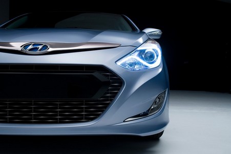 sonata hybrid teaser at Hyundai Sonata Hybrid To Debut In New York