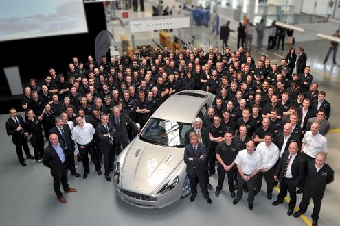 first production aston rapide at First Production Aston Martin Rapide Rolls Off The Line