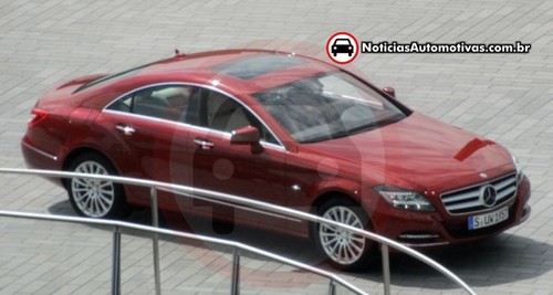2011 mercedes cls spyshot 4 at 2011 Mercedes CLS Scooped Completely Undisguised