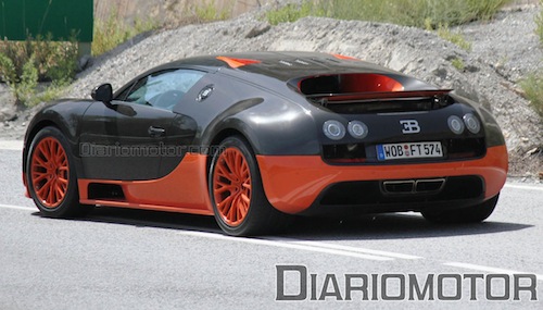 bugatti veyron super sport spain 2 at Bugatti Veyron SuperSport Scooped On the Road In Spain