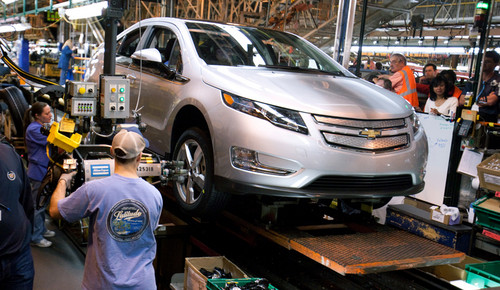 chevy volt production at Obama Drives Chevy Volt   GM Increases Its Production