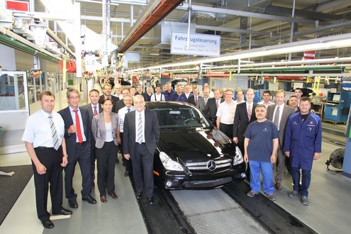 last mercedes cls at Last Mercedes CLS Type C219 Leaves Factory