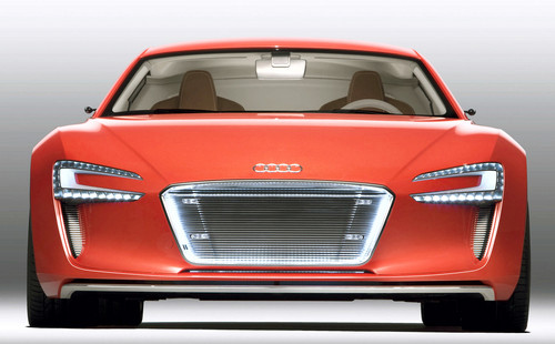 Audi e tron at Audi e tron Spyder For Paris Motor Show