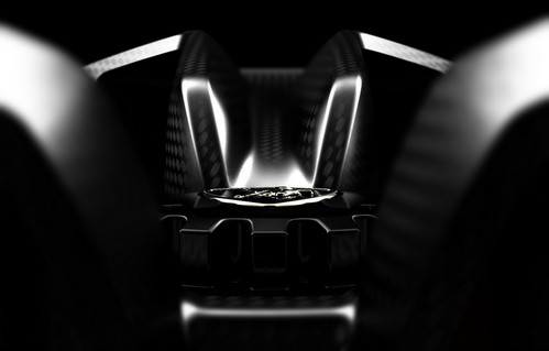Lamborghini teaser 4 at Lamborghini Paris Show Supercar Fourth Teaser
