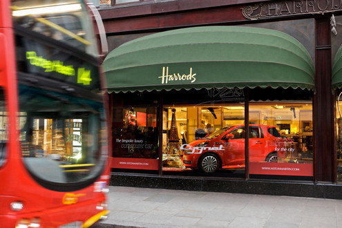 aston martin cygnet harrods 1 at Aston Martin Cygnet Debuts At Harrods
