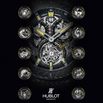 ayrton senna hubolt 3 at Hublot Ayrton Senna Tourbillon Watch