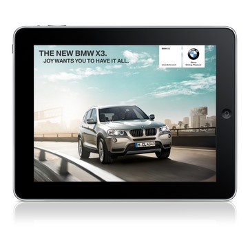 bmwx3ipad at 2011 BMW X3 iPad App