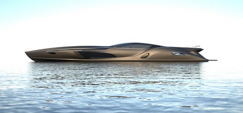 gray design superyacht 3 at Gray Design SC166 Superyacht With Built in Supercar